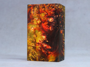 Stabilized Maple Burl Wood Mod Block